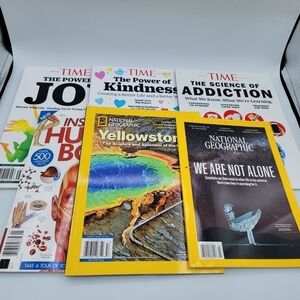 Time & National Geograhic Magazine Bundle